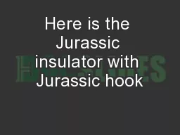 Here is the Jurassic insulator with Jurassic hook
