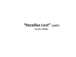 “Paradise Lost”