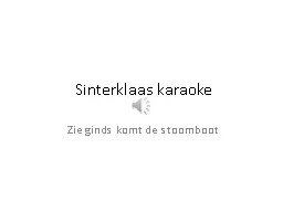 Sinterklaas karaoke