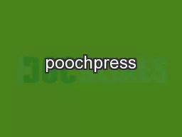 poochpress