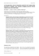 Journal of Tropical Forest Science    Paridah MT et al