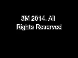 3M 2014. All Rights Reserved