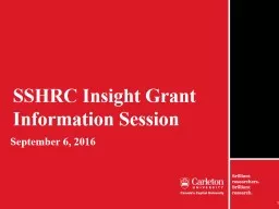 SSHRC Insight Grant Information Session