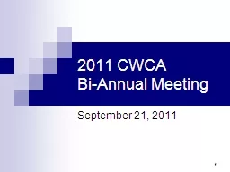 2011 CWCA