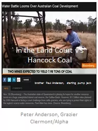 In the Land Court v’s Hancock Coal