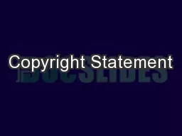 Copyright Statement