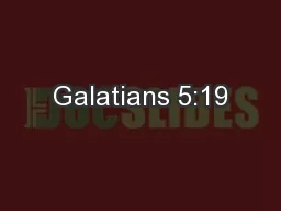 Galatians 5:19
