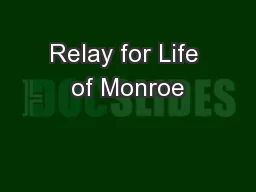 Relay for Life of Monroe