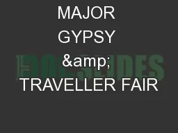 MAJOR GYPSY & TRAVELLER FAIR
