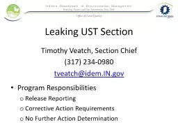 Leaking UST Section
