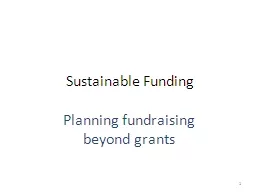 Sustainable Funding