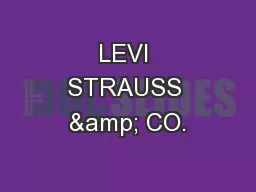 LEVI STRAUSS & CO.