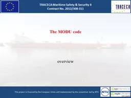 The MODU code