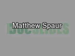 Matthew Spaur