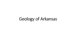 Geology of Arkansas