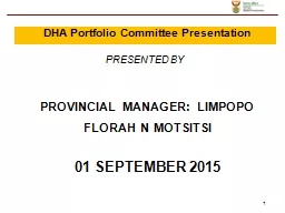 PROVINCIAL MANAGER