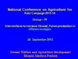 National Conference on Agriculture for