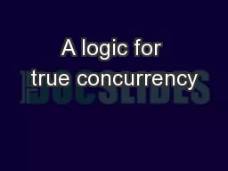 A logic for true concurrency