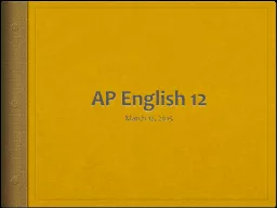 AP English 12