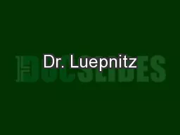 Dr. Luepnitz