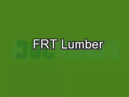   FRT Lumber