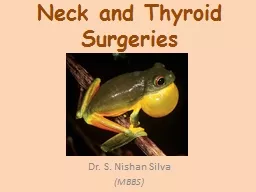 Neck and Thyroid Surgeries