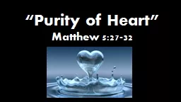 “Purity of Heart”