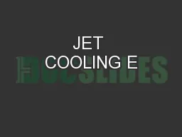 JET COOLING E