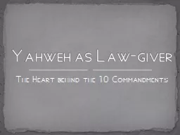 The Heart behind the 10 Commandments