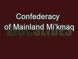 Confederacy of Mainland Mi’kmaq
