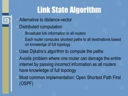 Open Shortest Path First (OSPF)