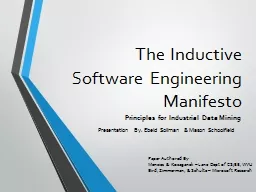 The Inductive Software Engineering Manifesto