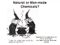 Natural or Man-made Chemicals?