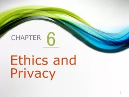 6 Ethics and Privacy