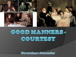 Good manners -courtesy