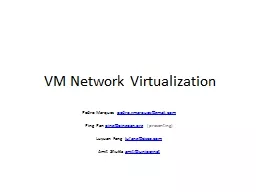 VM Network Virtualization