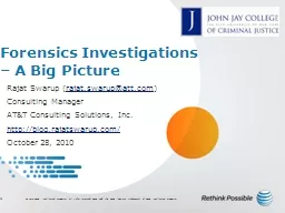 Forensics Investigations – A Big Picture