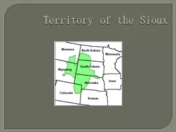 Territory of the Sioux