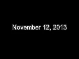 November 12, 2013