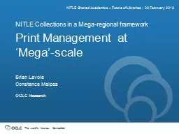 Print Management at ‘Mega’-scale
