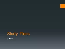 Study Plans