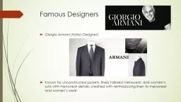 Famous Designers