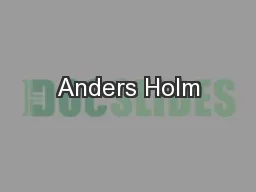Anders Holm