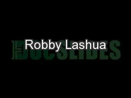 Robby Lashua