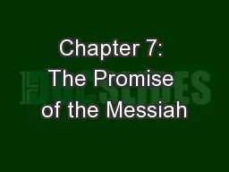 Chapter 7: The Promise of the Messiah