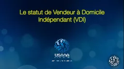Le statut de Vendeur à Domicile Indépendant (VDI)