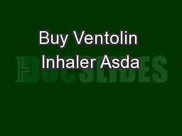 Buy Ventolin Inhaler Asda