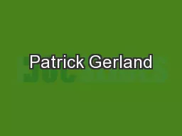 Patrick Gerland