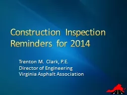 Construction Inspection Reminders for