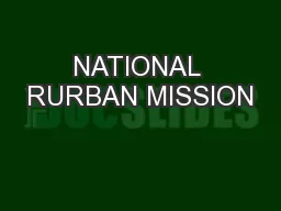 NATIONAL RURBAN MISSION
